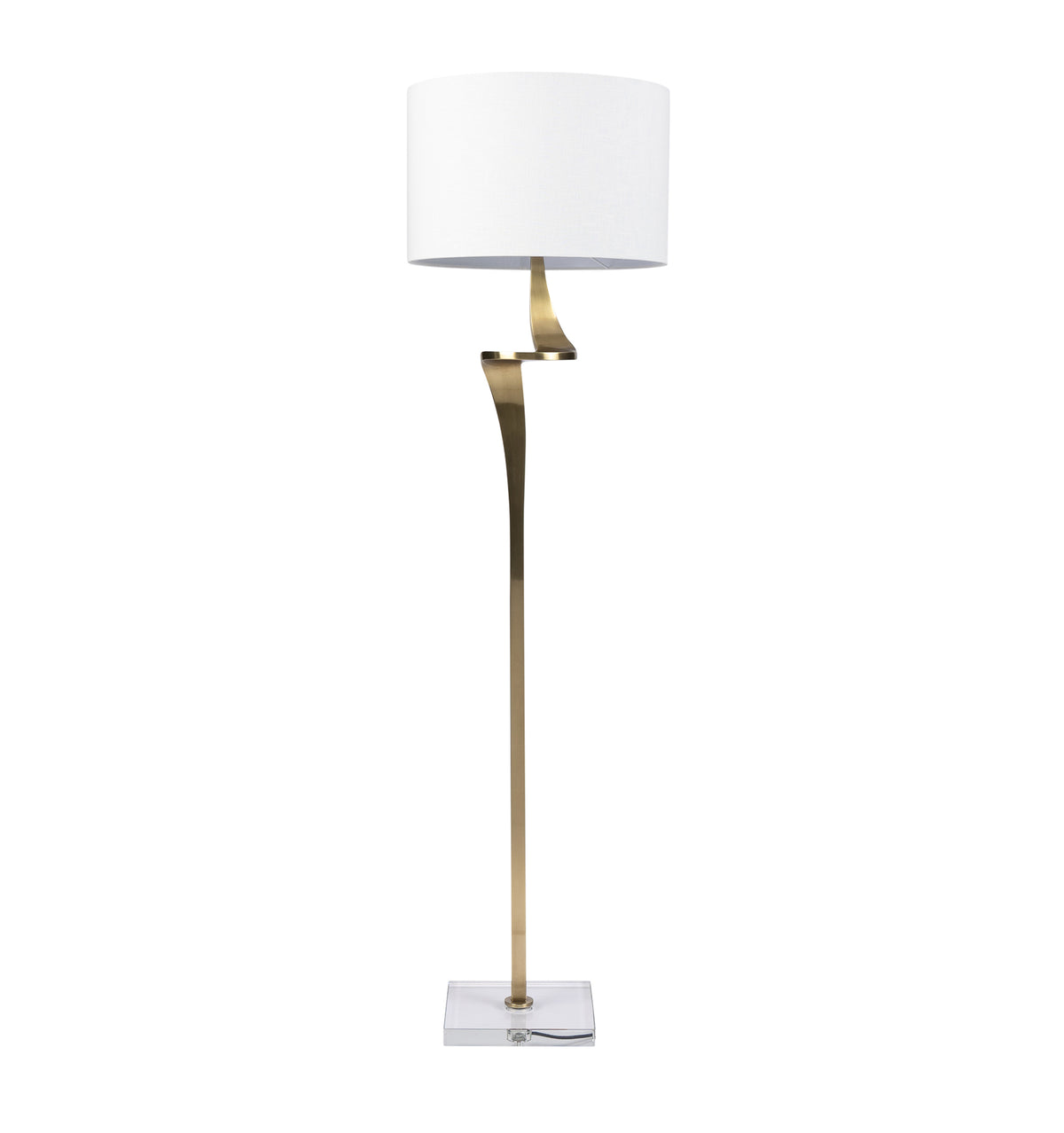Brass Spiral Floor Lamp — Sue Riley Home Collections